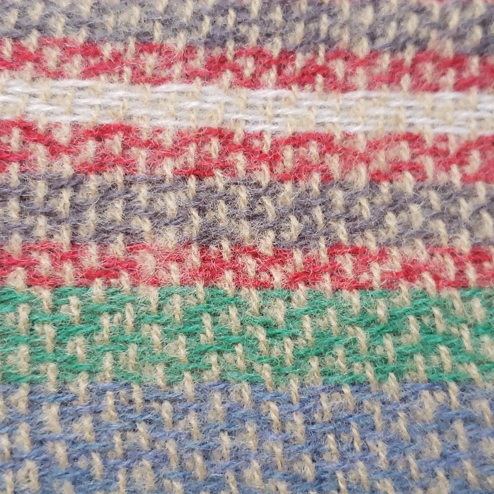 Oversized Plaid Blanket Scarf Tan Red Blue Green Fringe Warm Holiday Cozy - Picture 8 of 8